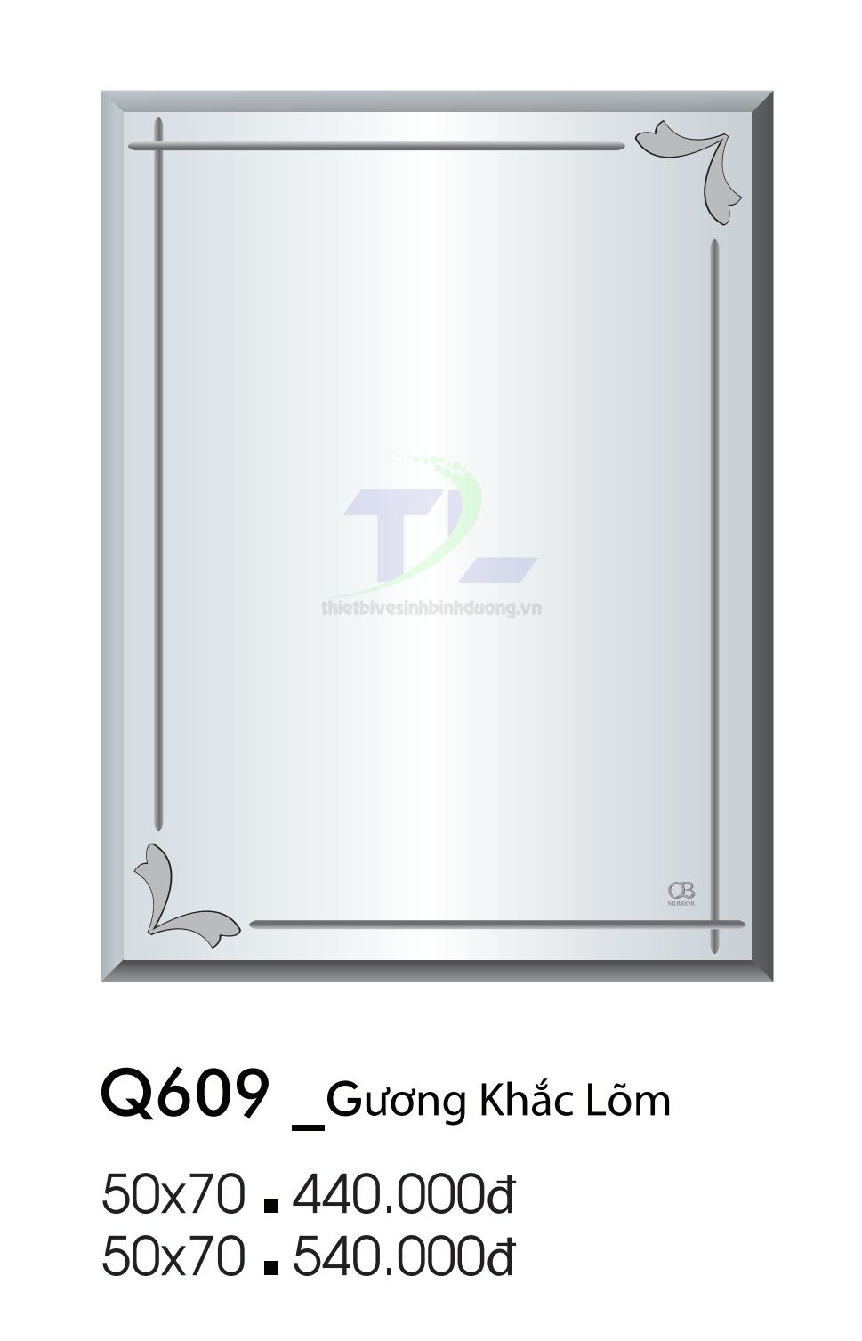 Gương soi phòng tắm QB Q609